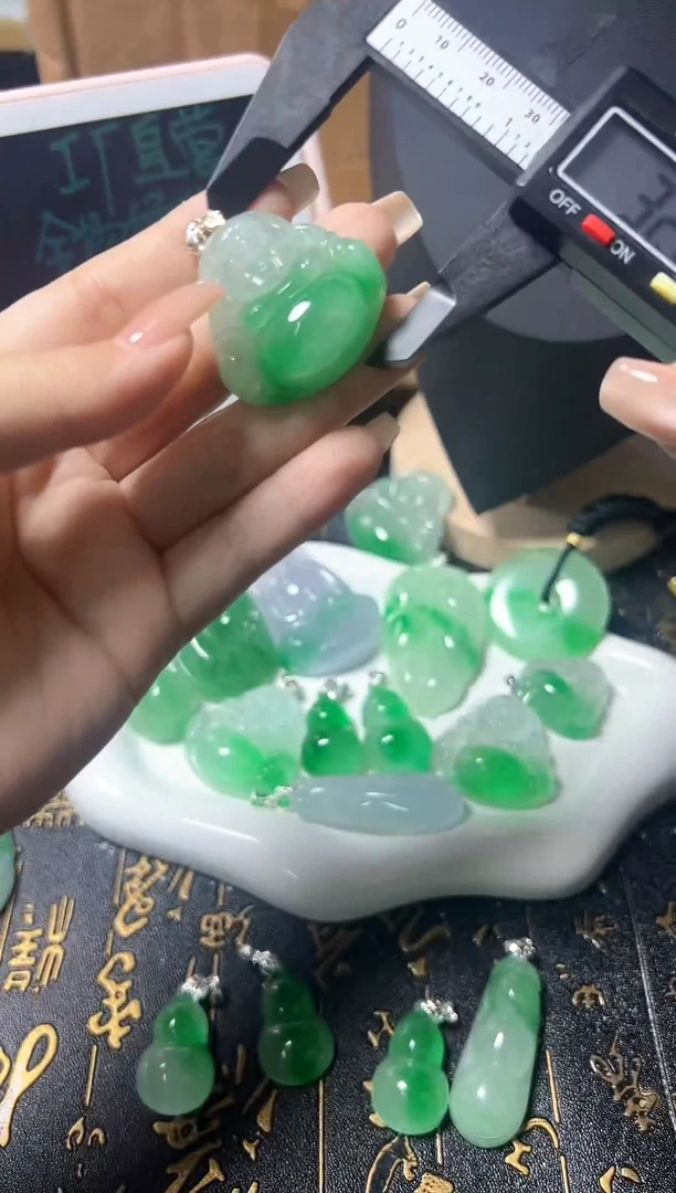 颈饰未镶嵌翡翠所见即所得，一图一物
