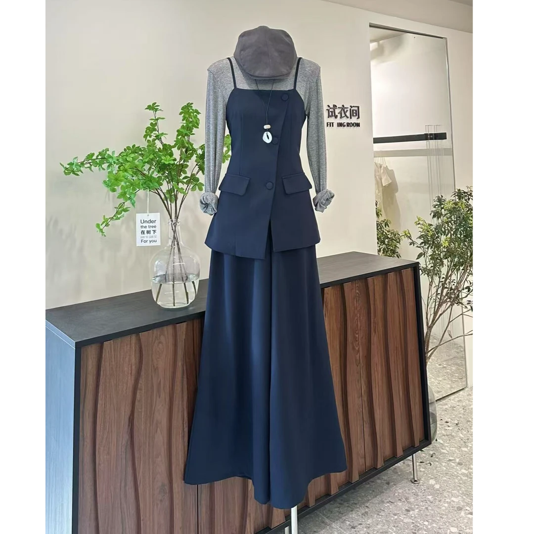 【梨形天菜】法式设计感小众慵懒风显瘦气质套装-8270