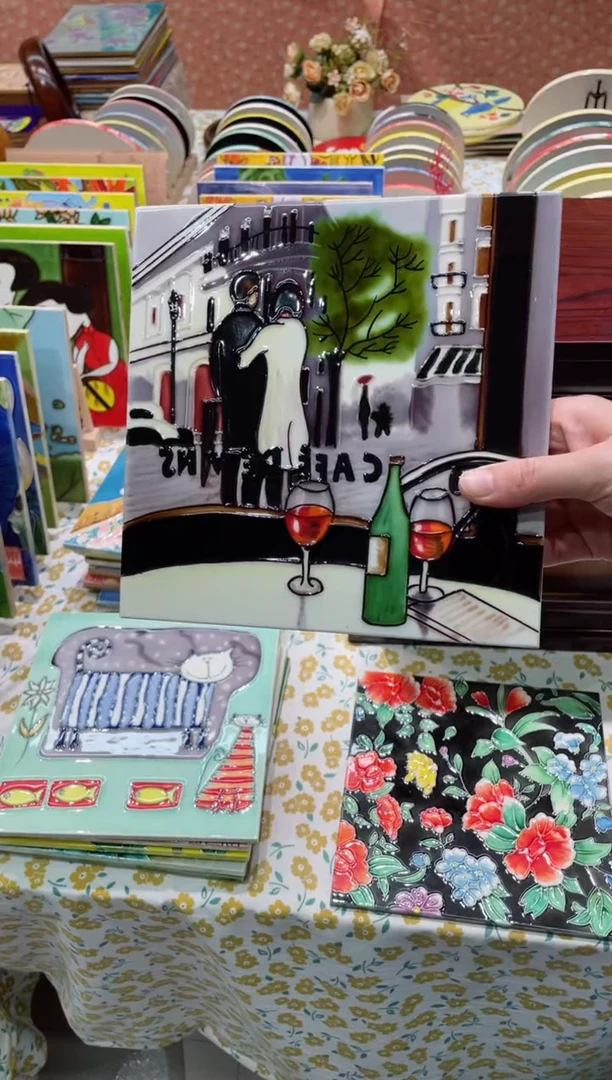 【闪购商品】瓷片20*20cm单瓷片街景人物款