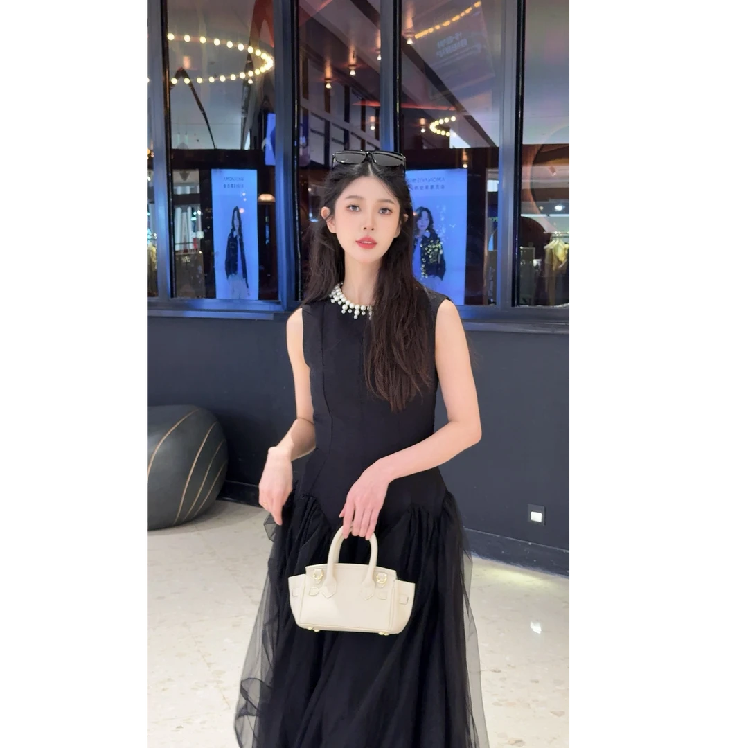 六爻定制 法式赫本风名媛显瘦优雅时尚连衣裙 9883