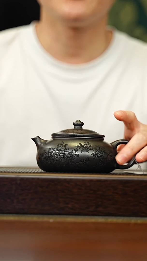 茶壶紫砂宜兴原矿 半手工 紫砂壶容量260CC