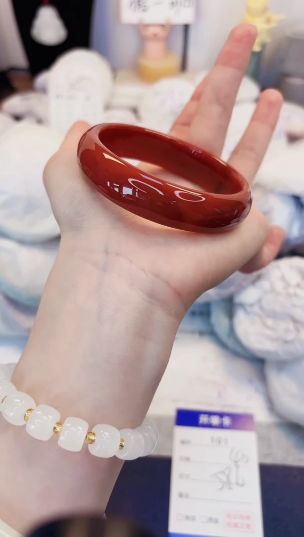 【闪购商品】石英质玉手镯未镶嵌101-玛瑙-圈口58