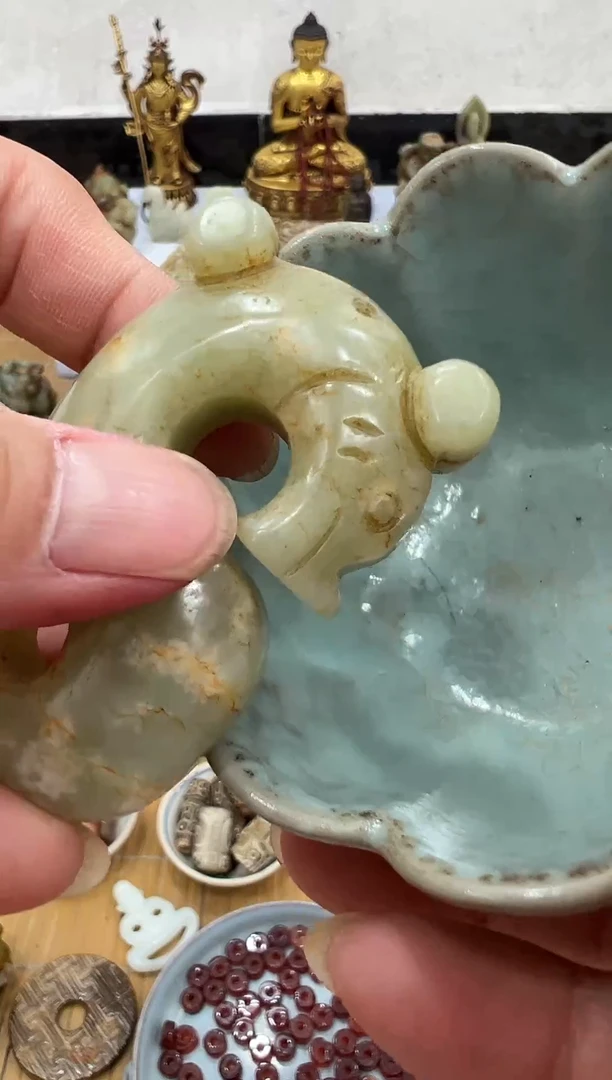 瓷片手工，手绘，陶瓷