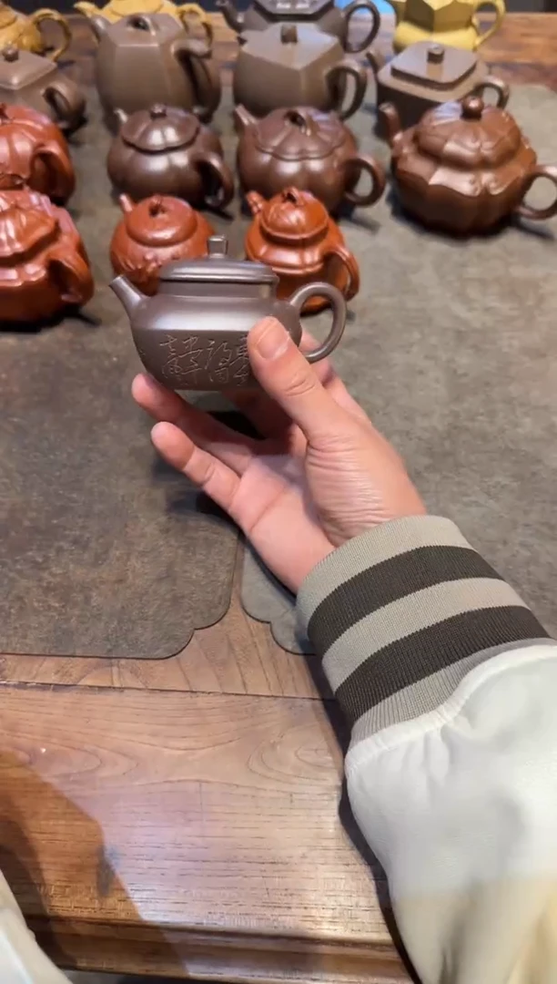 茶壶紫砂不*说天青合欢