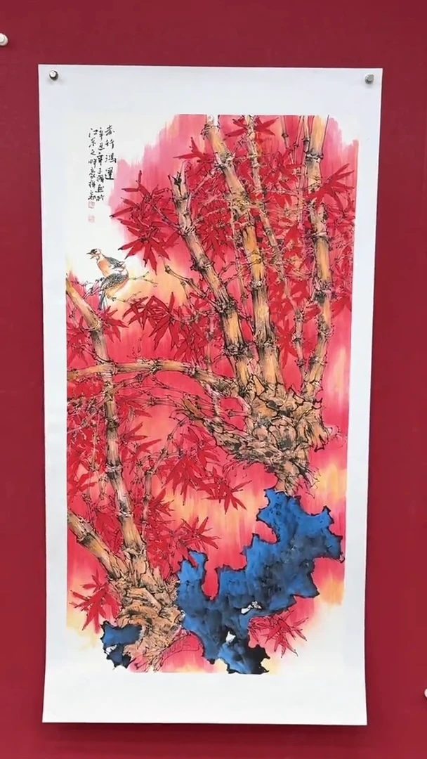 国画国画绘画山水花鸟