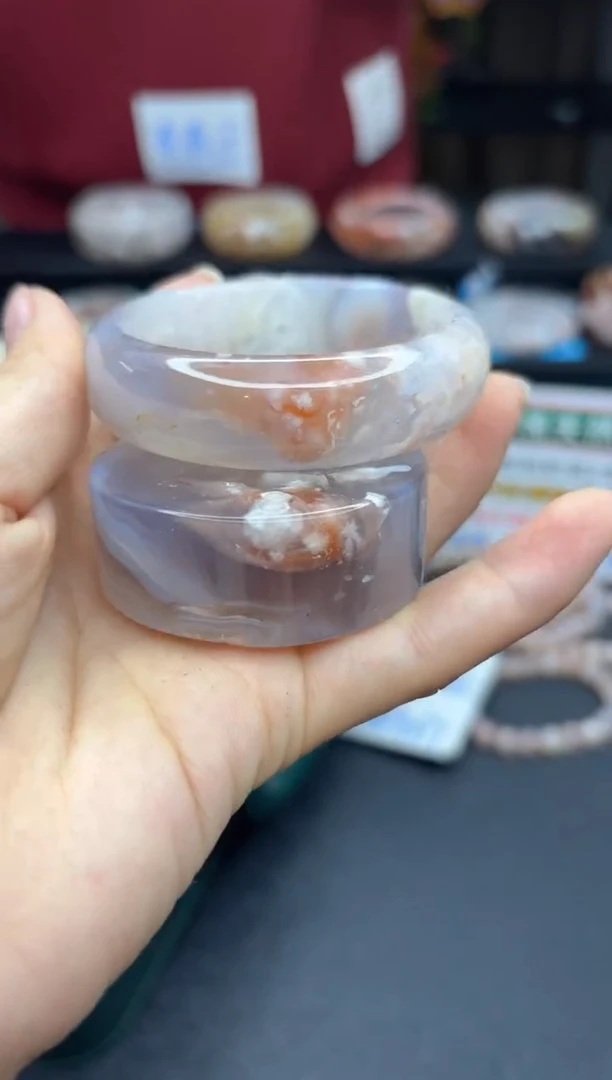 【闪购商品】石英质玉手镯未镶嵌787（53圈赠送镯心）