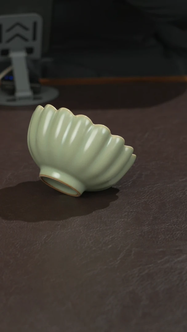 瓷宣宝汝瓷原矿原釉作品