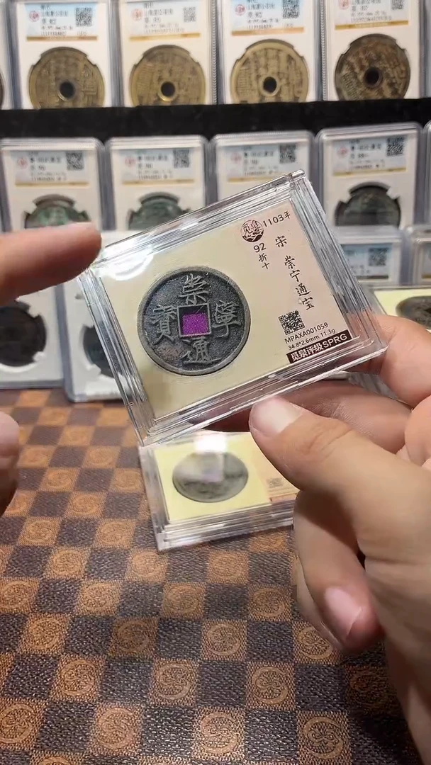 铜A201觅泉白铜崇宁通宝版别(斐龍)92