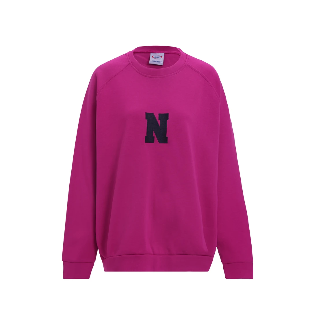 JUMP NEXT潮牌字母刺绣圆领长袖卫衣秋季宽松显瘦百搭情侣上衣