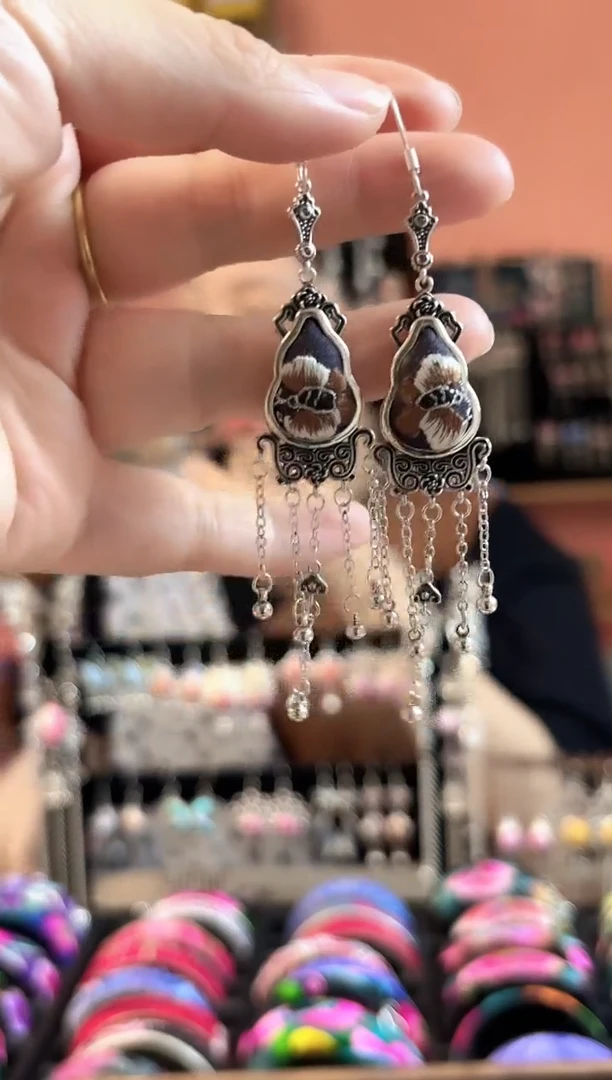 织绣艺枝独绣老绣饰品70