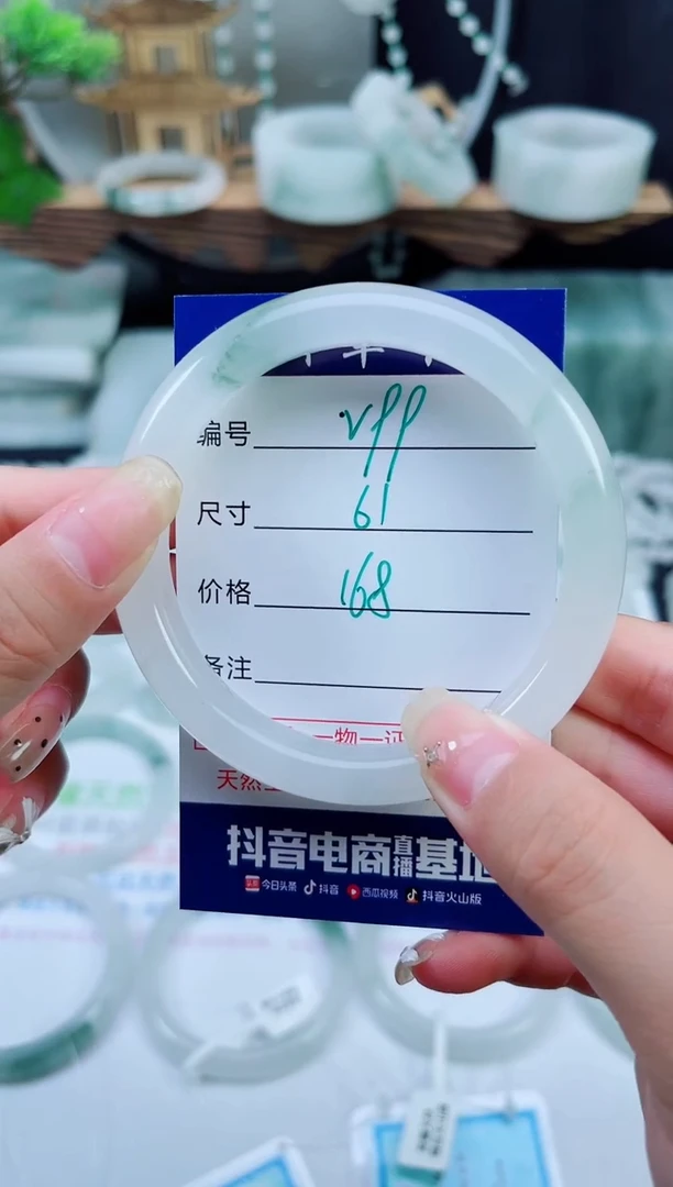 未镶嵌手镯石英质玉（天山翠）99