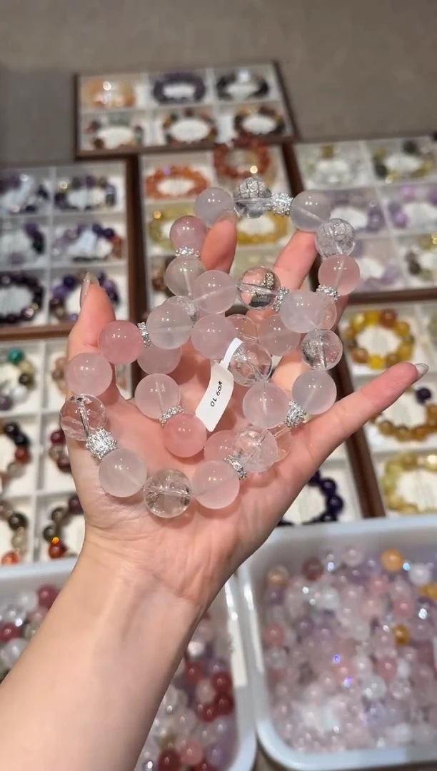 未镶嵌手串水晶） 设计款水晶手串 默认微瑕 多样性发货