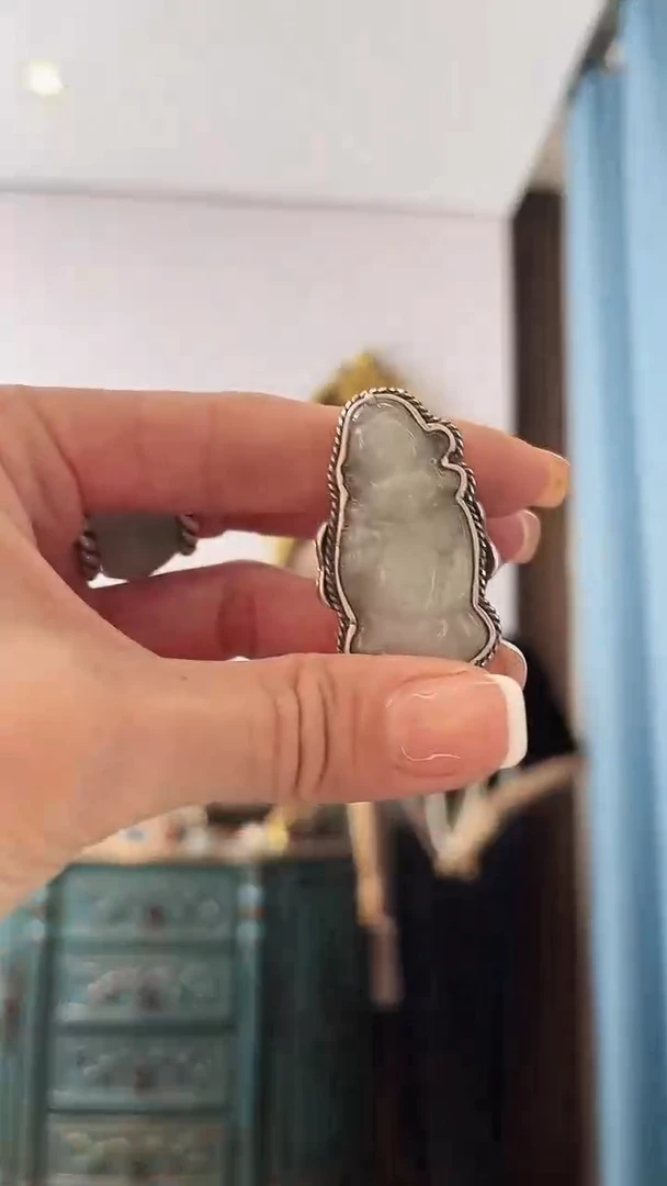 颈饰未镶嵌翡翠囍*翡翠E720