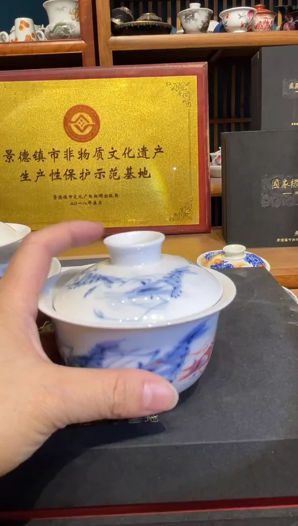 瓷片景德镇手工手绘陶瓷