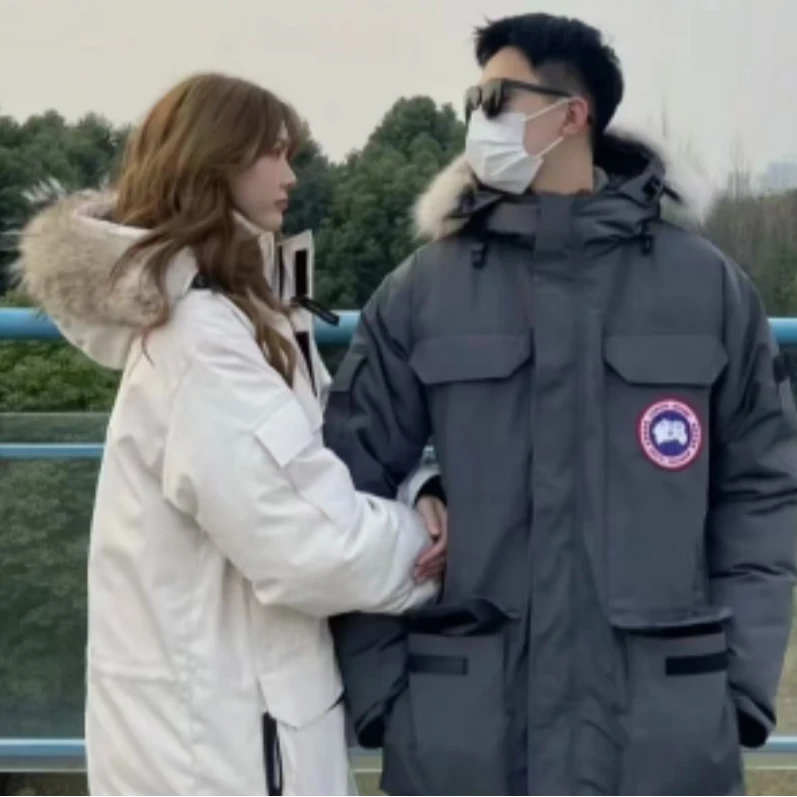 2025新款外贸【男女同款】【运费险】同款连帽毛领羽绒服户外冬季