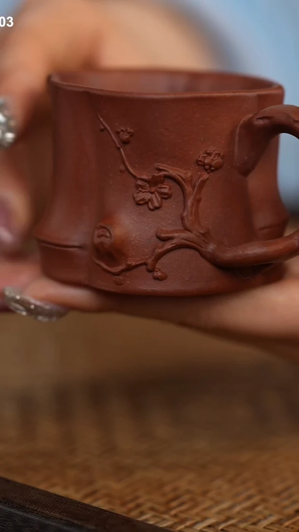 【闪购商品】紫泥茶壶微瑕梅桩杯