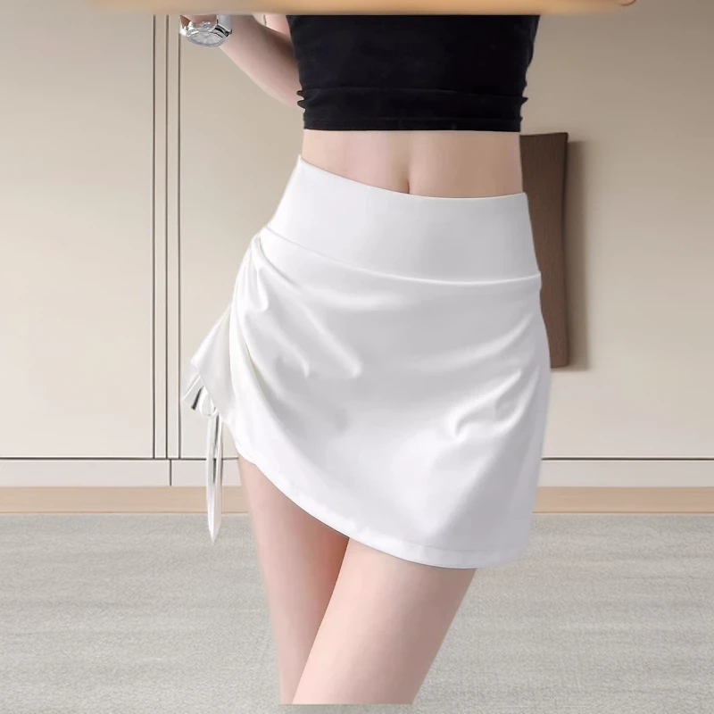 运动短裙女夏季高腰显瘦外穿跑步健身网球羽毛球半身裙瑜伽服裙裤