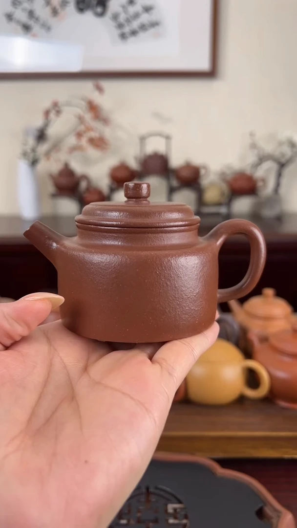 【闪购商品】紫砂茶壶红降坡德钟壶150CC