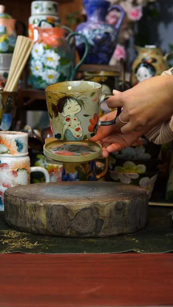 花瓶/杯子/碗微瑕179号景德镇手工手绘釉下彩