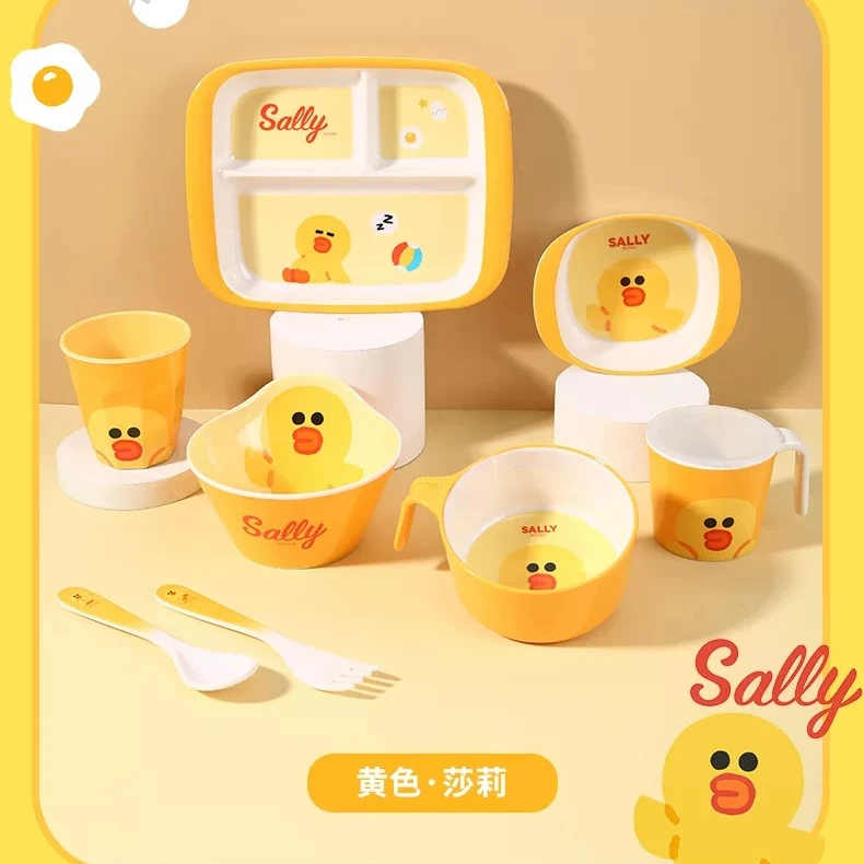 D 100-200卡通餐具五和食品级树脂密胺餐具