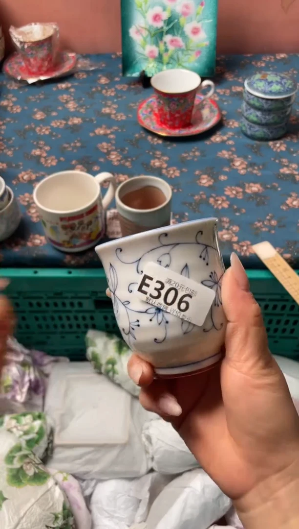 瓷片故**๑瓷器瓷器E306