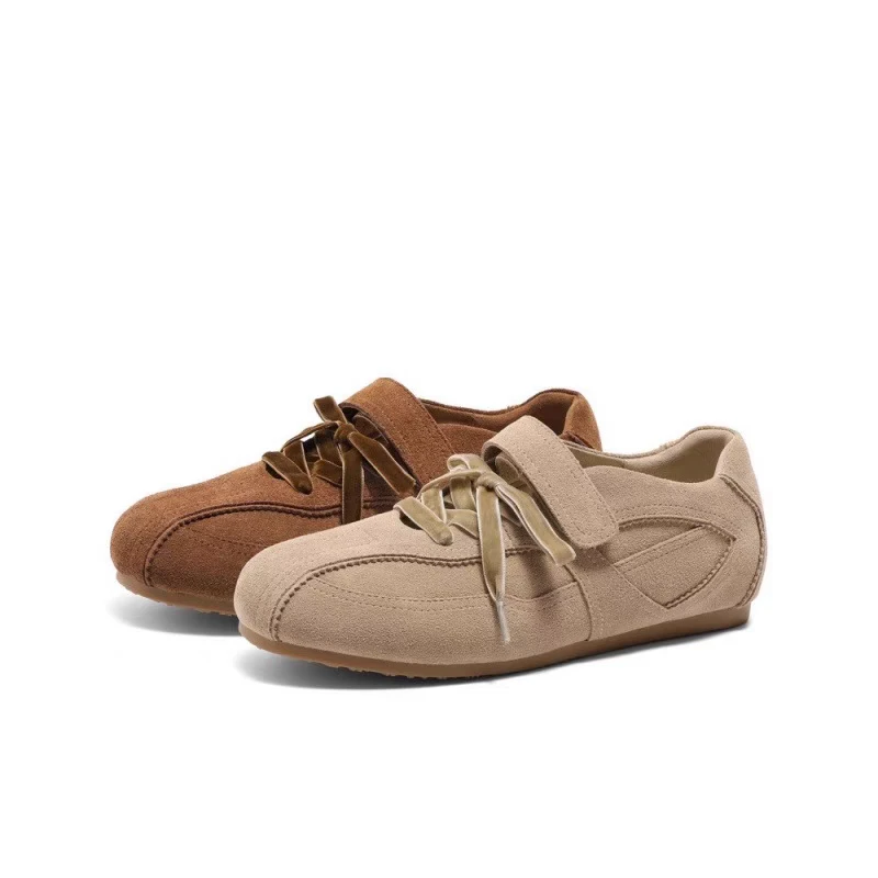 8957-MGG时尚四季软底保暖德训圆头魔术贴软底舒适博肯鞋