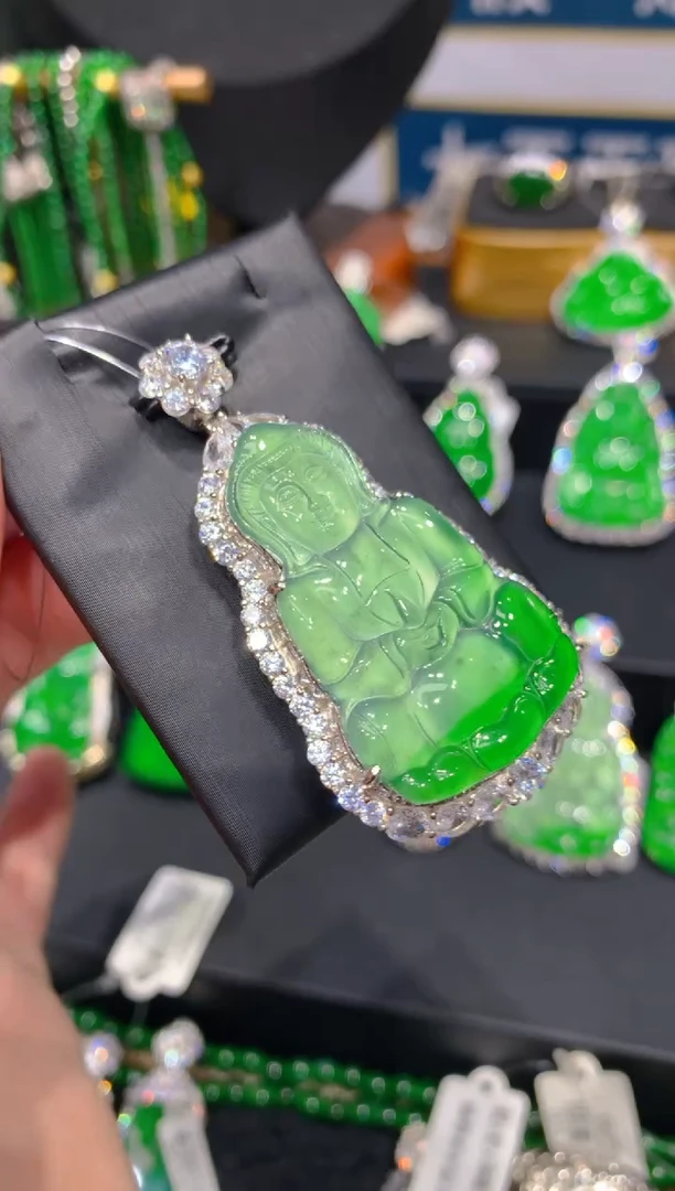 翡翠银S925镶嵌颈饰30一季