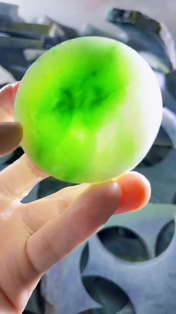 翡翠裸石缅甸翡翠A货文1838