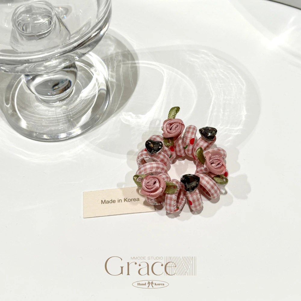 「ins系列-花格子」韩国25盛夏百搭发绳高马尾发圈肠圈