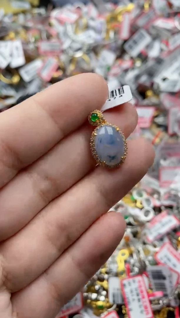 【闪购商品】翡翠戒指银S925镶嵌222222---6