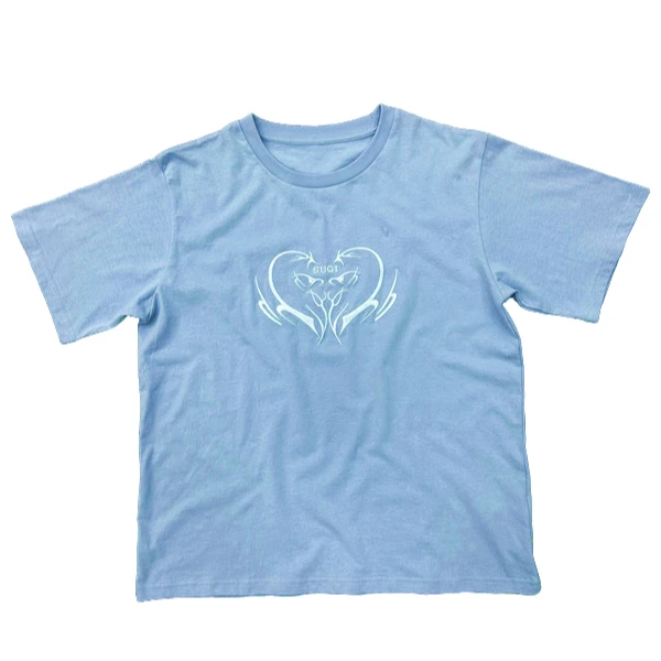 25新款汉麻混纺女款短袖T舒适上衣重工刺绣