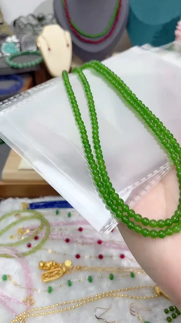 【闪购商品】和田玉（碧玉）颈饰银S925镶嵌圆99