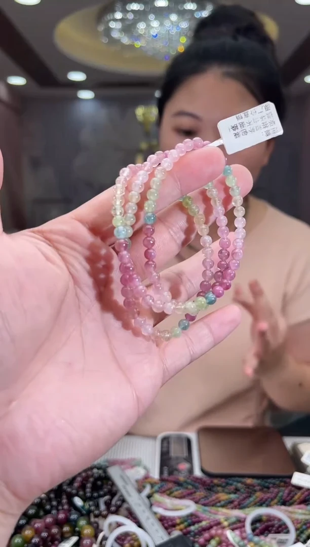 /未镶嵌碧玺5mm+碧玺多圈多样性发货