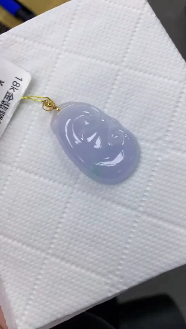 颈饰18K金镶嵌翡翠11111111111