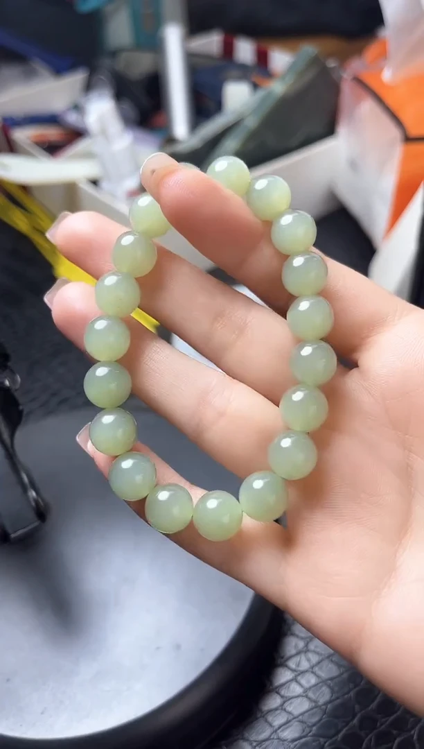 【闪购商品】和田玉手串未镶嵌10mm左右晴水