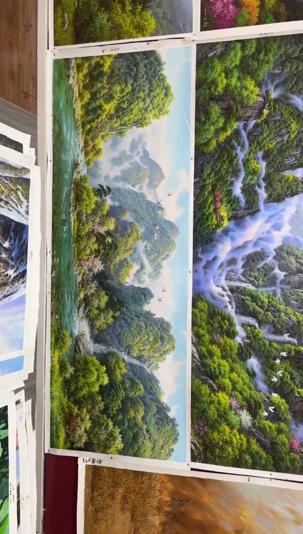 油画【43号】约2.2米丨朝鲜原创纯手绘孤品油画丨顺丰包邮