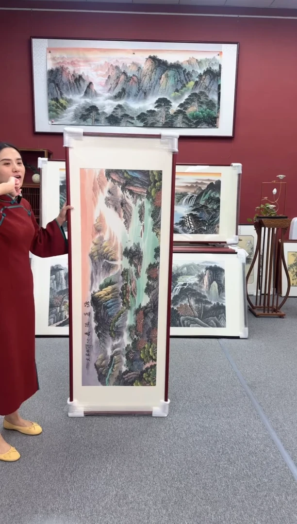 国画手绘  源远流长  172*62