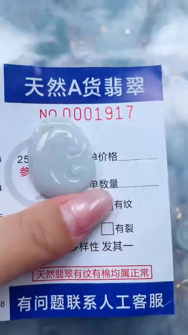 翡翠未镶嵌吊坠(不含链)1