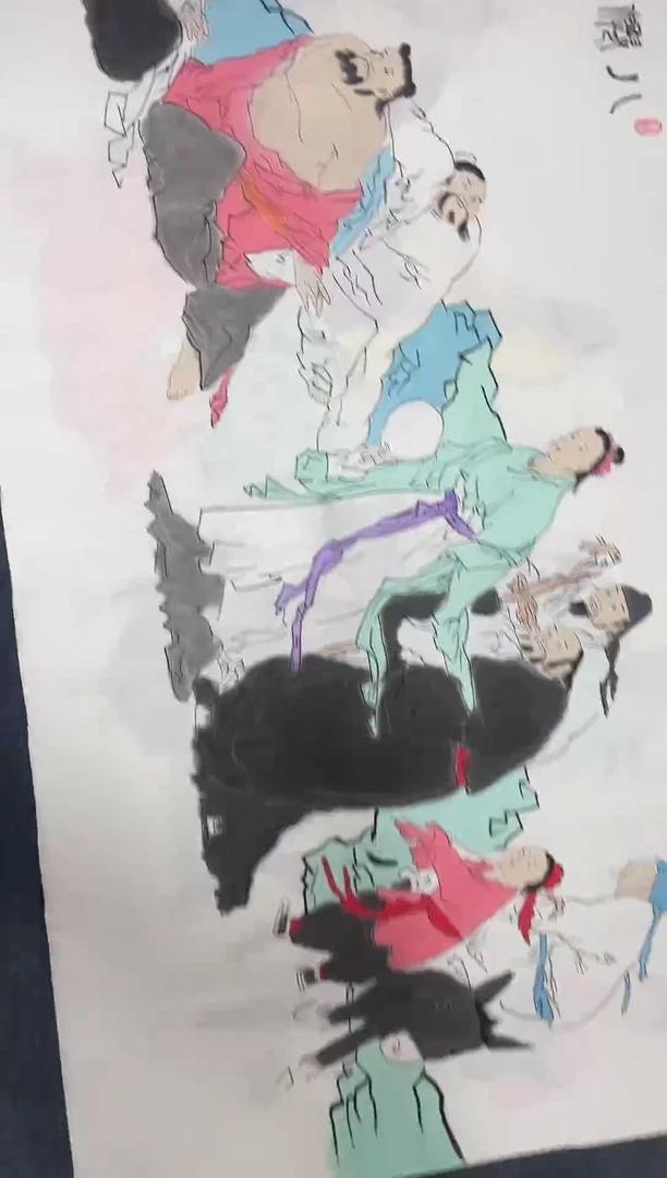 横款精品四尺人物