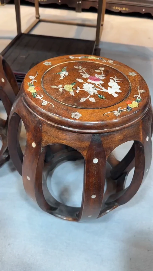 木花梨 大鼓凳 绣墩