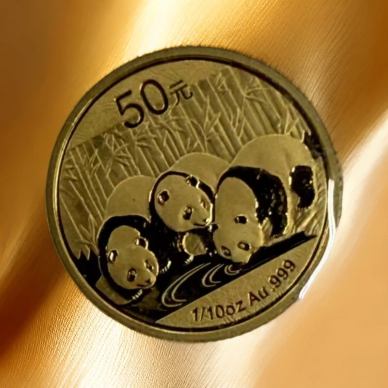 2013年熊猫纪念币 1/10盎司金币（原盒）