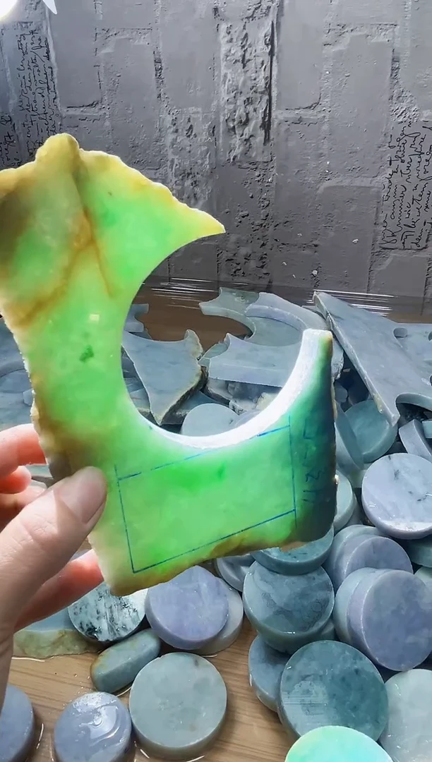 裸石翡翠天然翡翠A货石 南 341