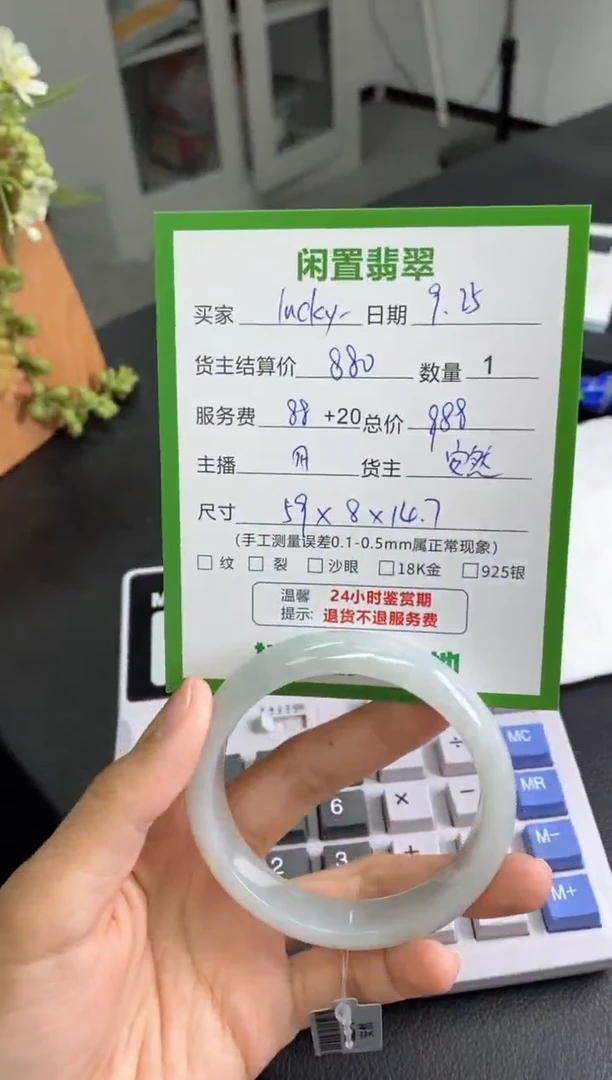 未镶嵌手镯翡翠l***y手镯