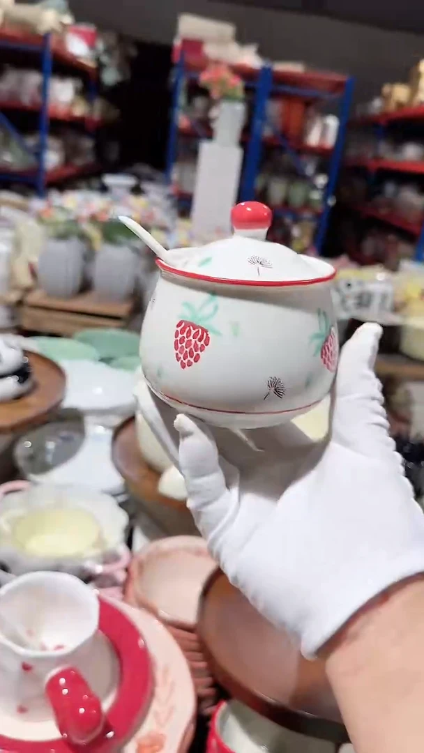 碗小号调味罐带勺微瑕凑满20元包邮