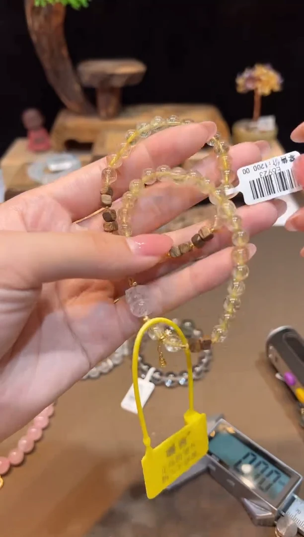 水晶手链未镶嵌手饰@@E6923