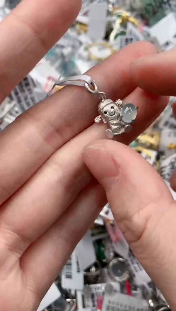 银S925镶嵌戒指翡翠555     4