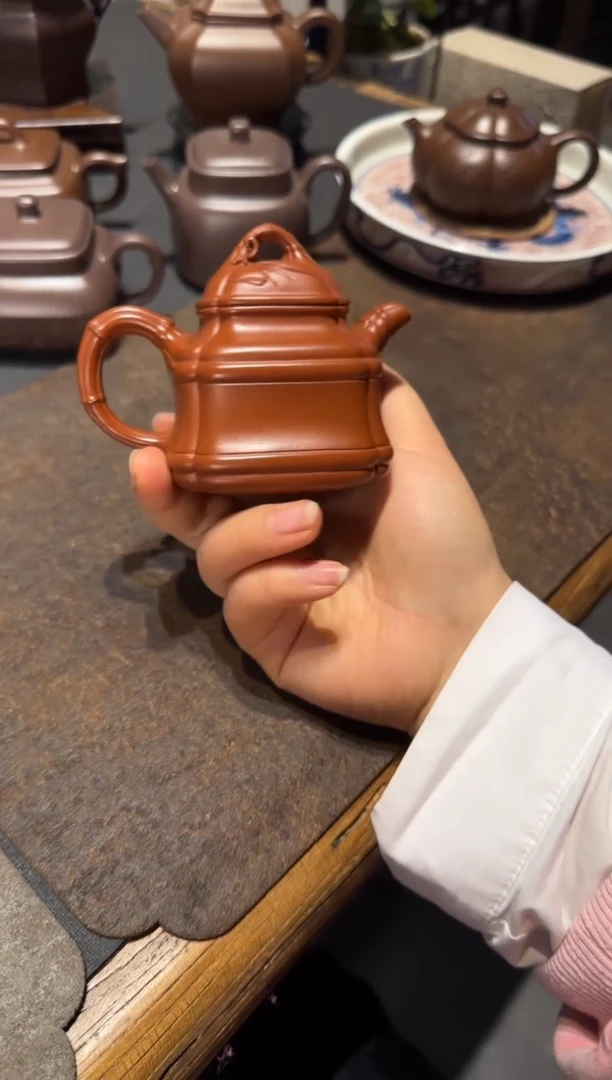 【闪购商品】紫砂茶壶四方竹鼎