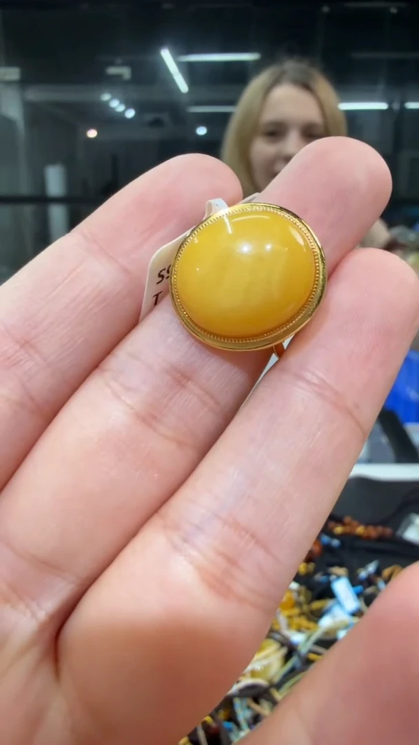未镶嵌琥珀戒指假一罚三
