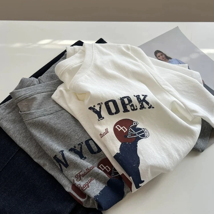 ARRLMORRE品牌【萌探】轻薄冰感雪花棉亲肤上衣短袖