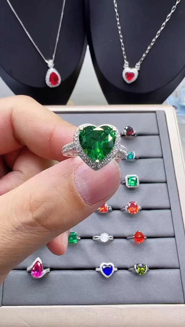 【闪购商品】碧玺戒指银S925镶嵌漏了